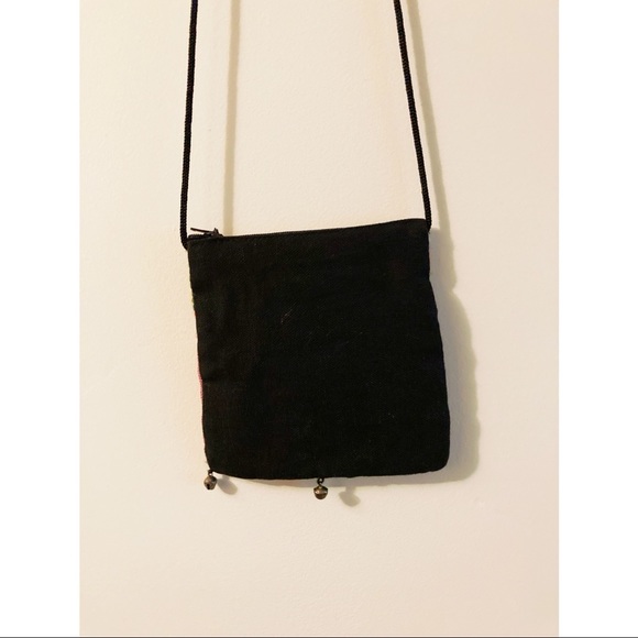 Small vintage embroidered elephant crossbody bag bohemian purse - Picture 5 of 5